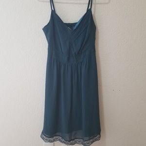 Turquoise Spaghetti Strap Sundress